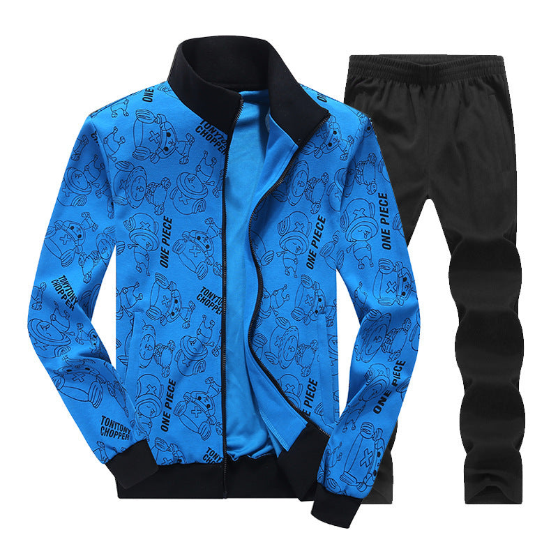 Men's printed sports suit