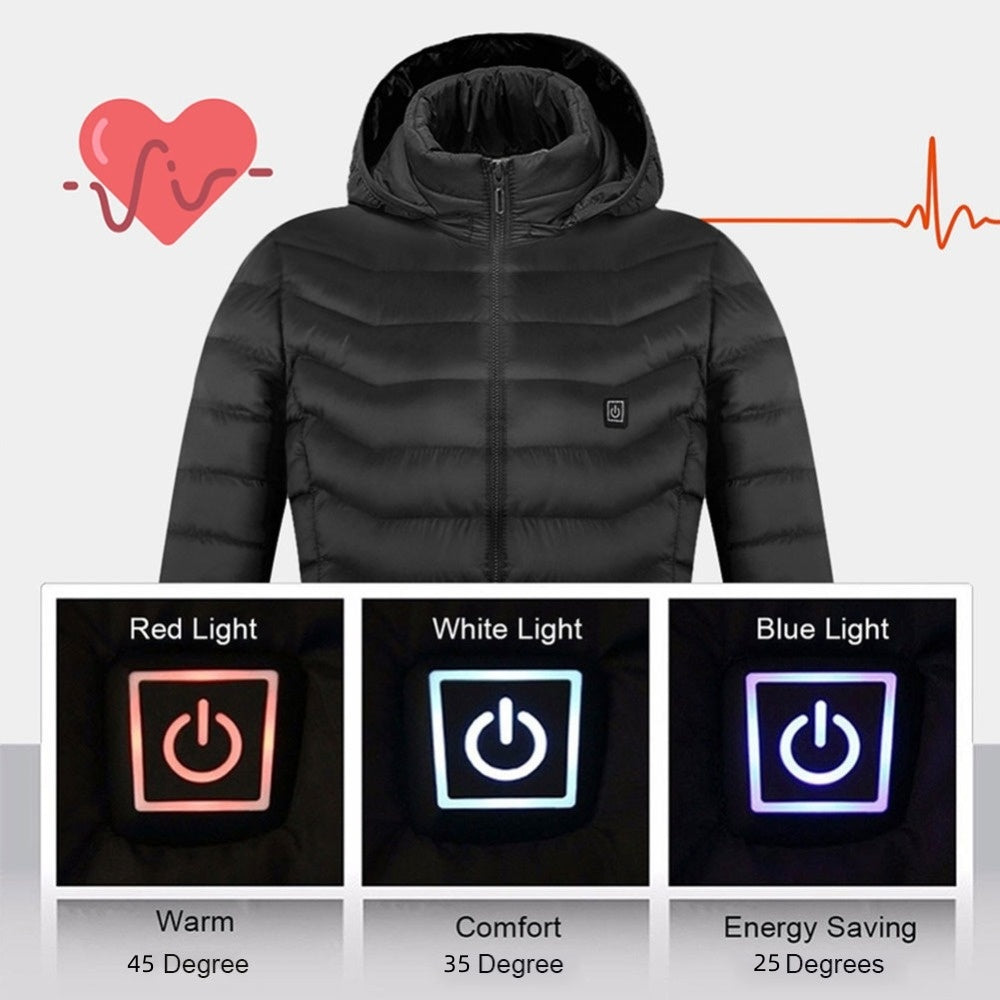 New Heated Jacket Coat USB Electric  Thermal Clothing Heating Vest