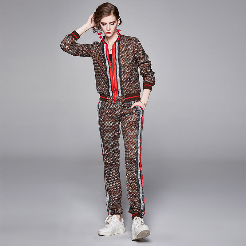 American Fashion All-match Positioning Printing Jacket