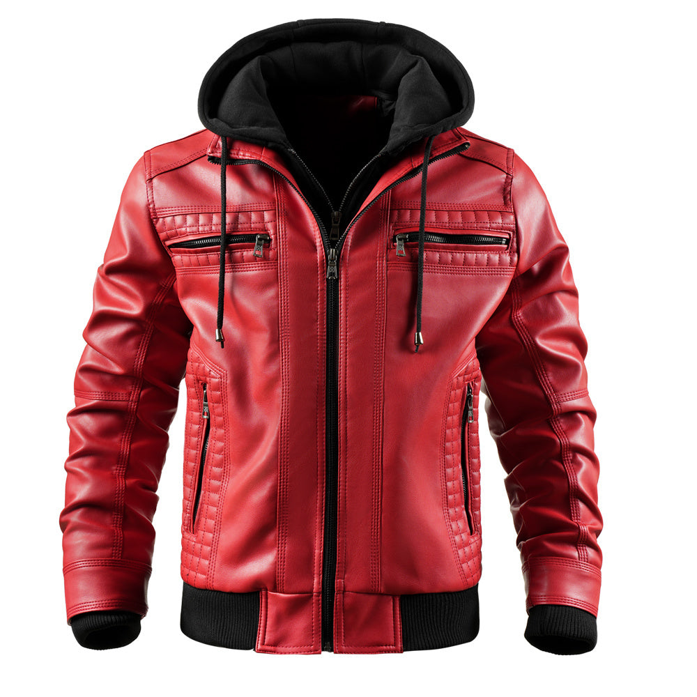 Leather Jacket Motorcycle Jacket Waterproof Windproof