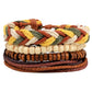 Leather Bracelet Men Multilayer Bead Bracelet Punk Wrap Bracelets for Women Vintage punk Men Jewelry
