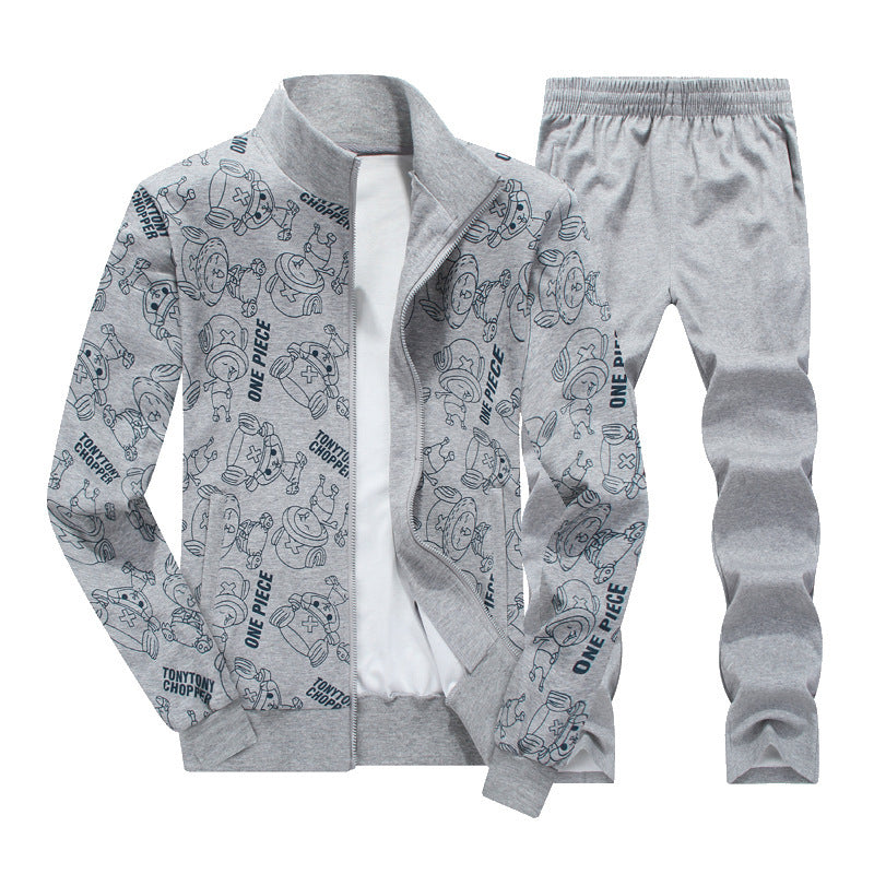 Men's printed sports suit