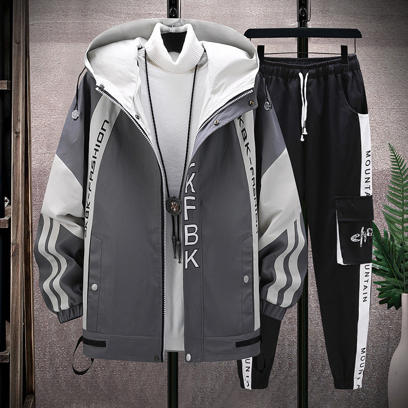 New Men's Casual Sports Jacket Suit