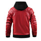 Men Leather Jacket Motorcycle Jacket Waterproof Windproof