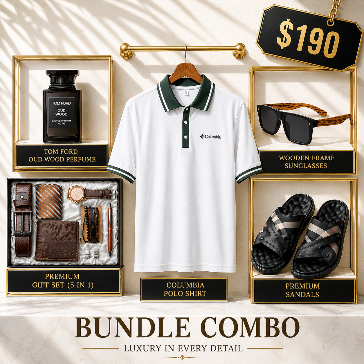 🔥Luxury Men’s 5-in-1 Premium Fashion Bundle | Gift Set for Birthday and Anniversaries