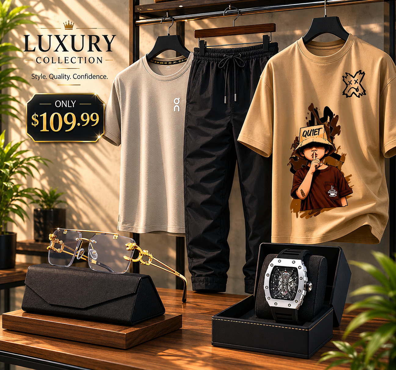 🔥Luxury Men's 5-Piece Fashion Bundle – Premium
