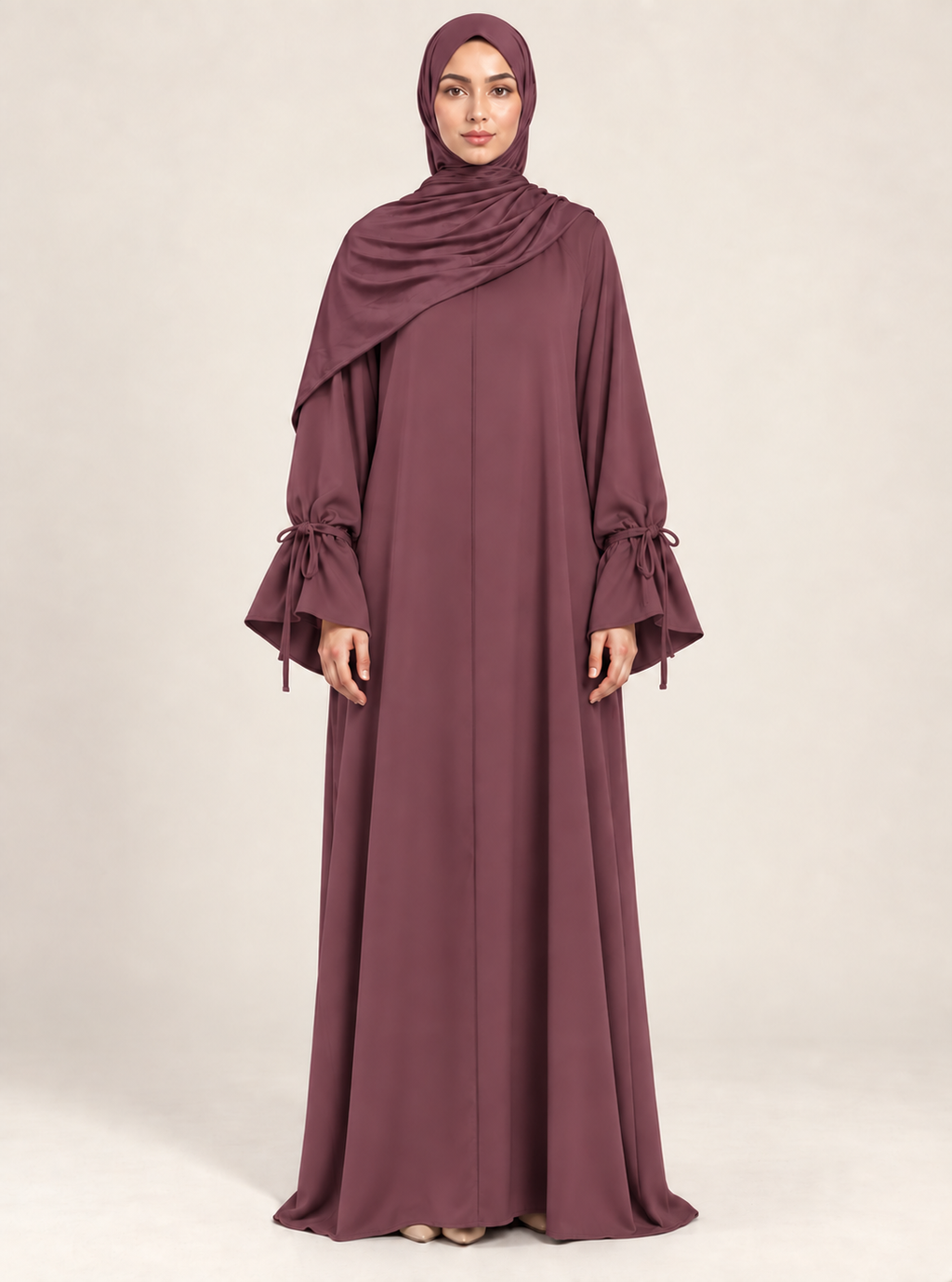 Eid Muslim Dress for Women Abaya Bow Jalabiya Ramadan Lace