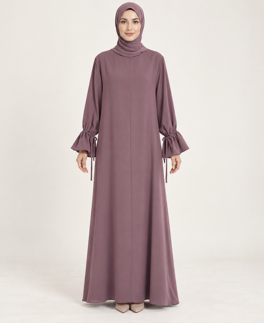 Eid Muslim Dress for Women Abaya Bow Jalabiya Ramadan Lace