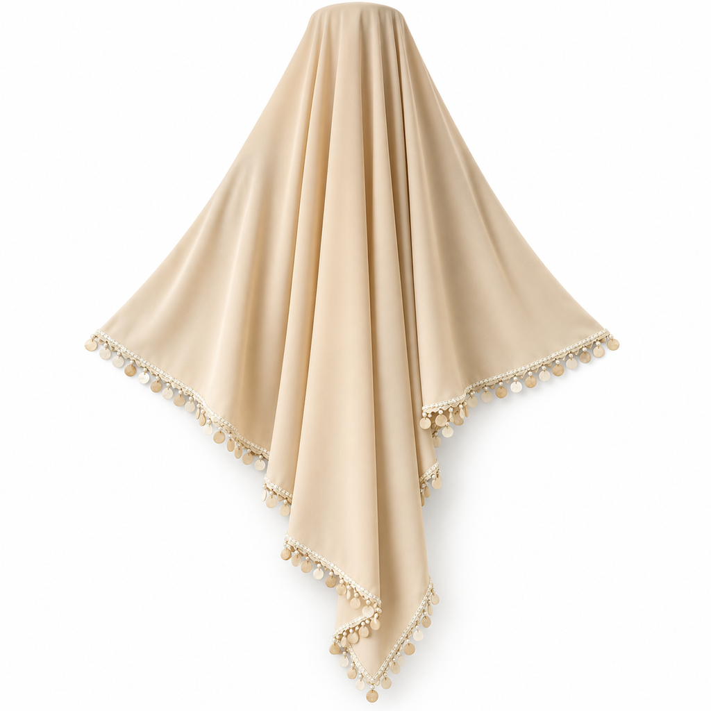 Muslim Women Tassel Khimar Bowknot Headscarf