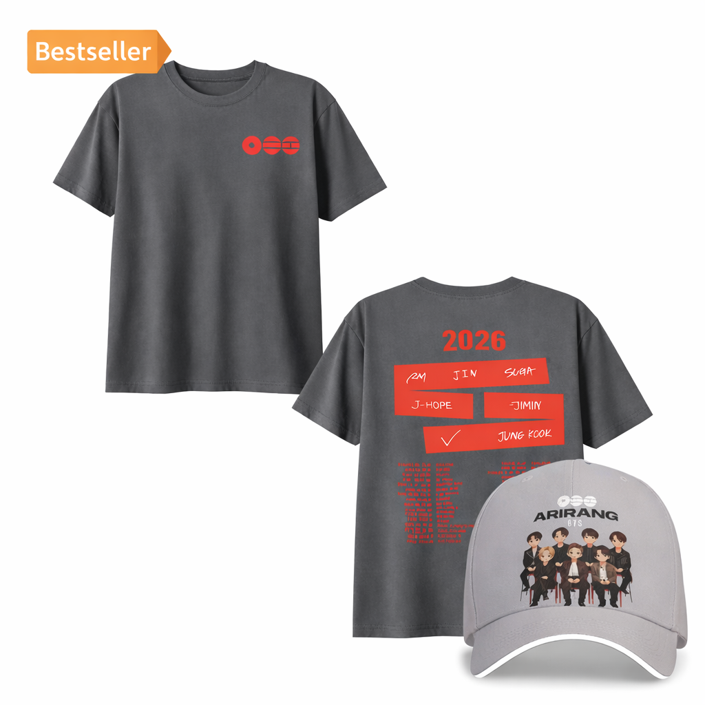 Tour T Sshirts A-arirang Pop Album Cotton High Quality T-shirts and Cap