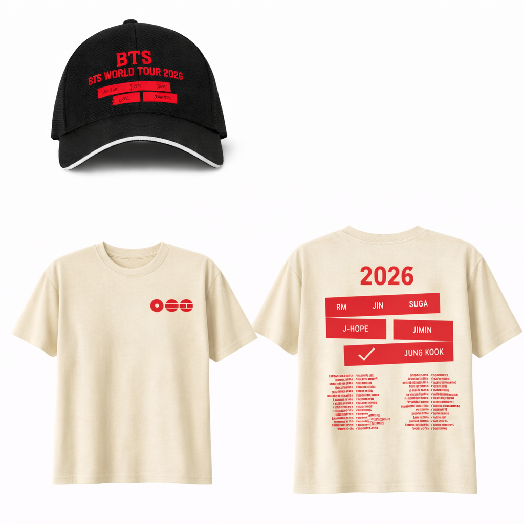 Tour T Sshirts A-arirang Pop Album Cotton High Quality T-shirts and Cap