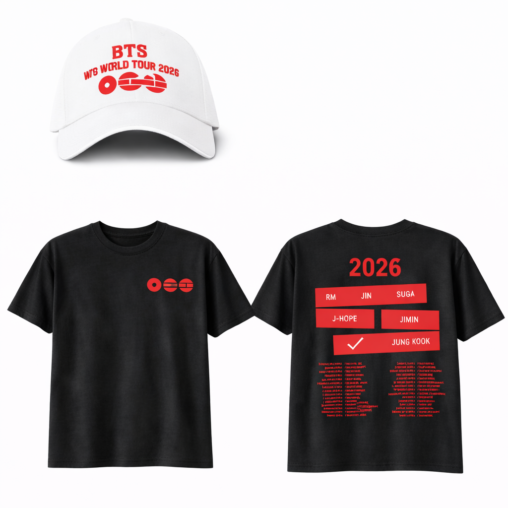 Tour T Sshirts A-arirang Pop Album Cotton High Quality T-shirts and Cap