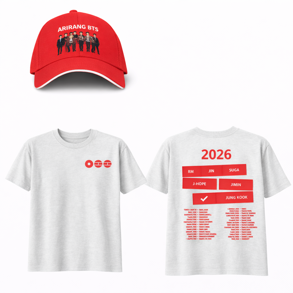 Tour T Sshirts A-arirang Pop Album Cotton High Quality T-shirts and Cap