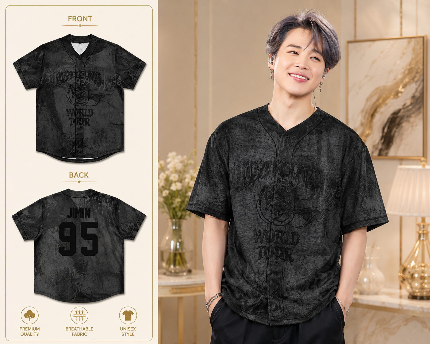 BTS Ultimate Fan Collection Bundle – World Tour Cap & BT21 High-Top Sneakers