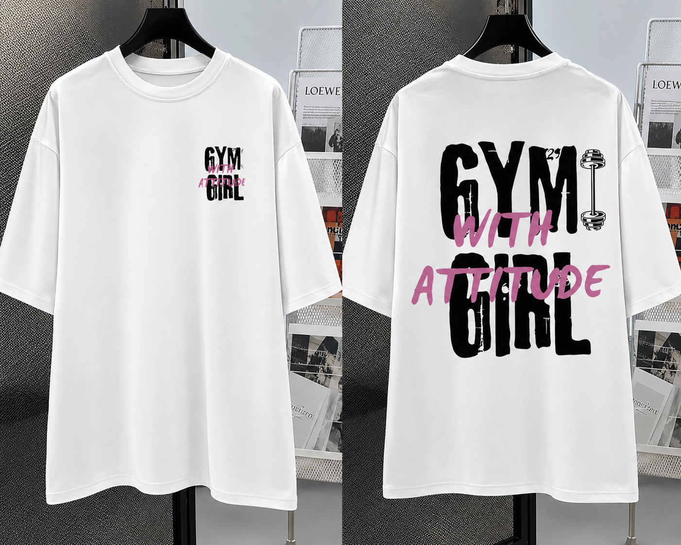 Tshirt Double-sided Short Sleeve Crew Neck Casual Top for SummerSpring
