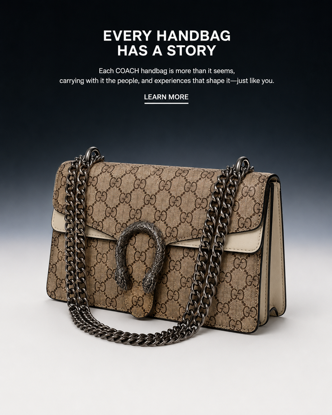 Gucci Lightweight Shoulder Bag with Magnetic Snap