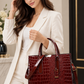 Luxury Vintage Women's Crocodile Pattern Handbag Large Capacity Tote Bag Leather Business Shoulder Bag For Female