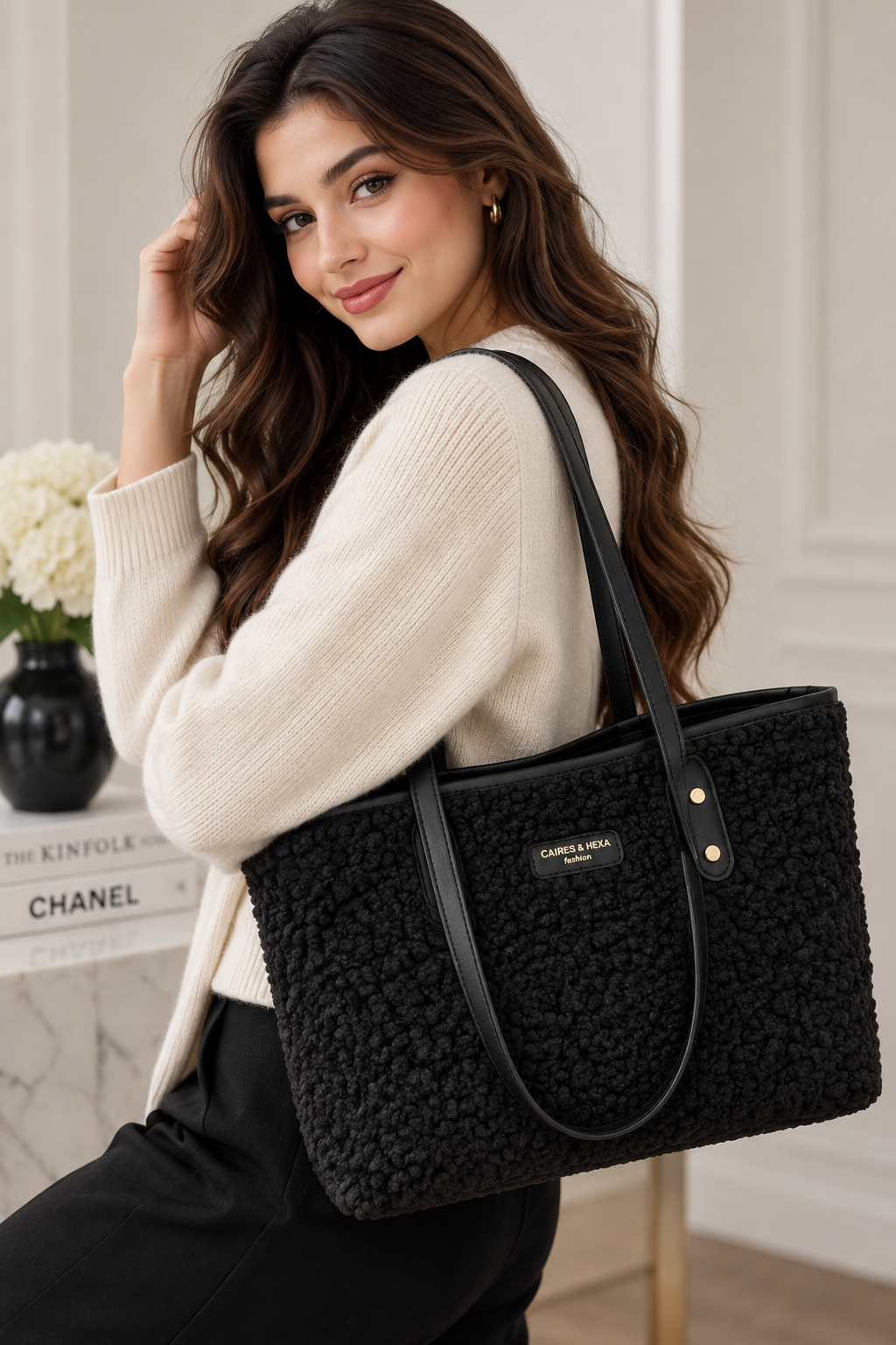 Fashionable Furry Versatile Shoulder Bag