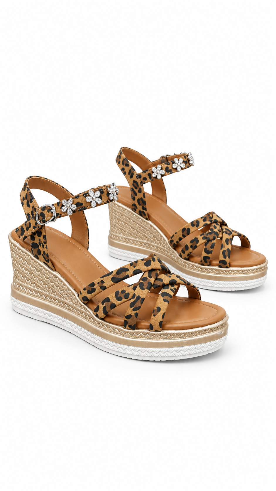 Suede Platform Ankle Buckle Open Toe Sandals For Women