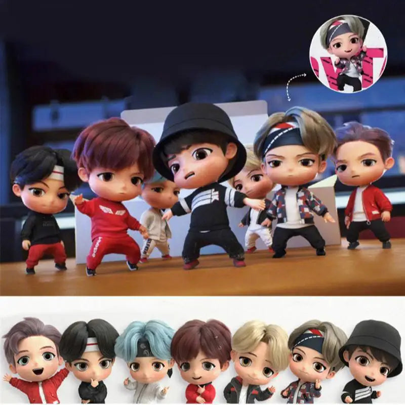 Bangtan Boys 7pcs/set Action Figures Doll Model