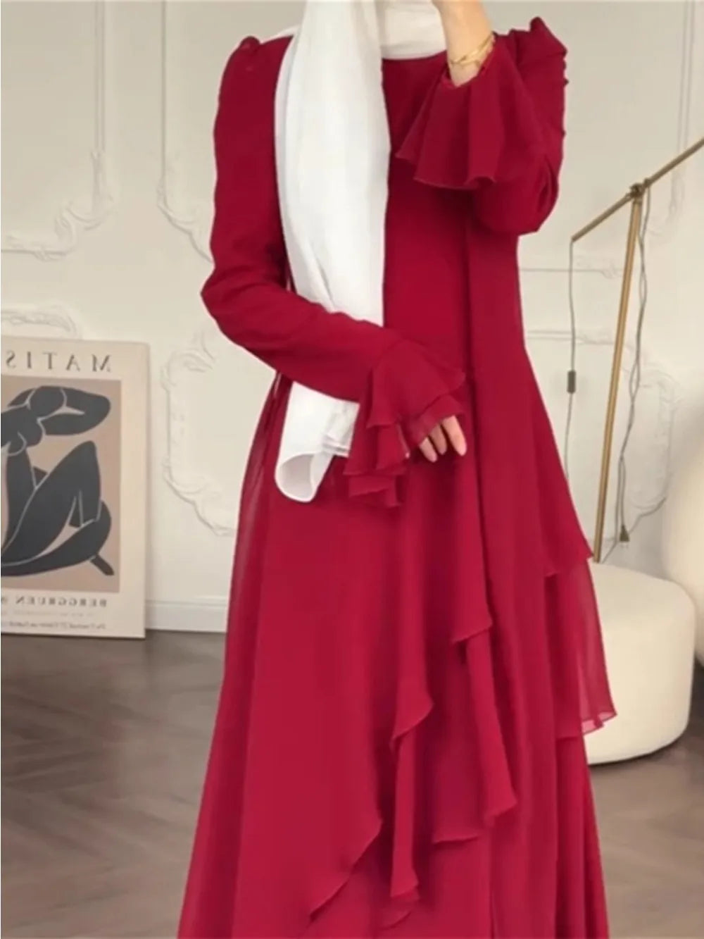 Women Muslim Abaya Ramadan Long Dresses Dubai Abayas Kaftan