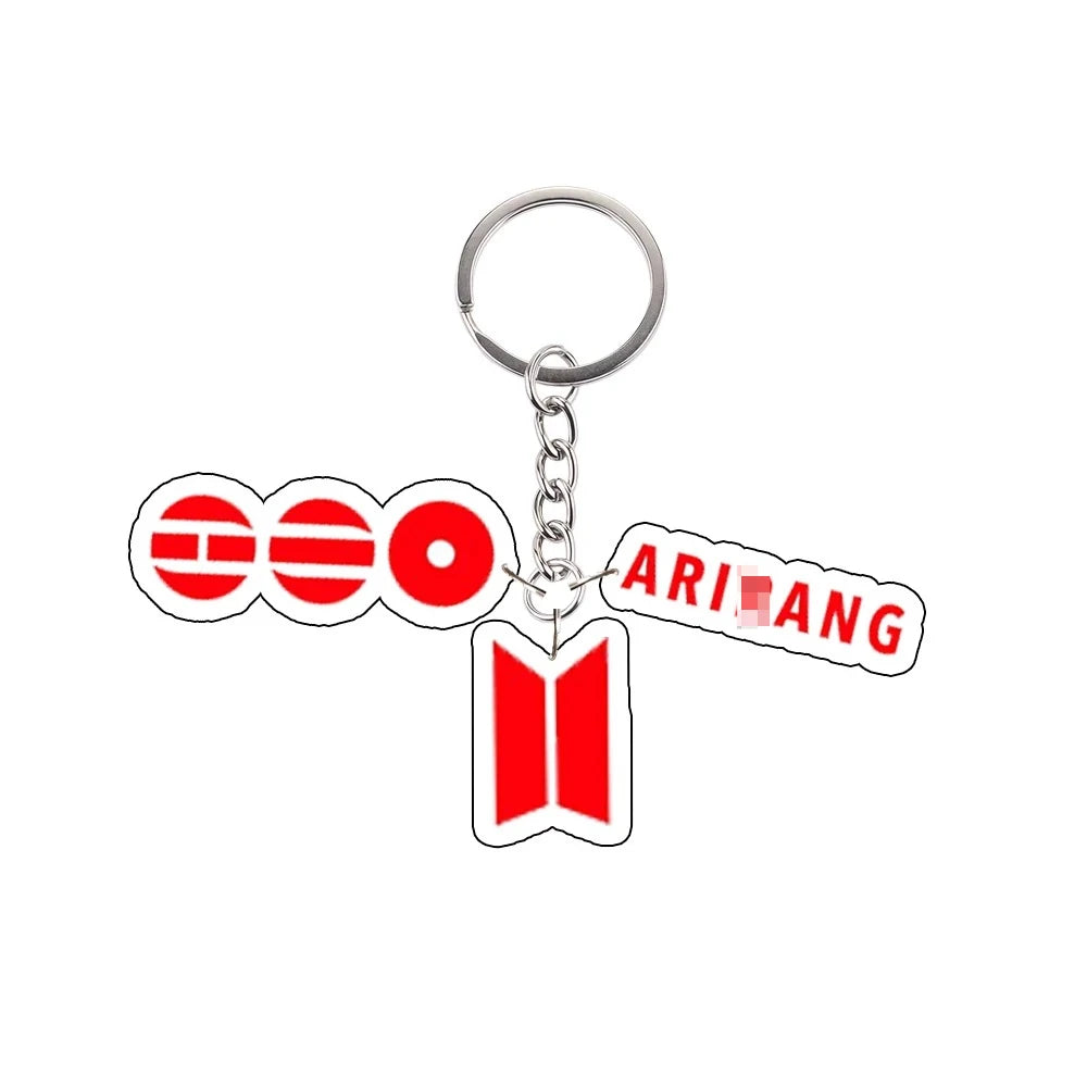 Acrylic Keychain Korean Male Singing Group Peripheral Custom Cartoons