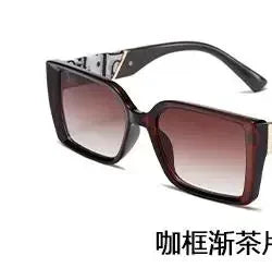 Square Sunglasses Women Fashion Letter Outdoor