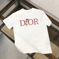 Summer Dior Fashionable High-end Pure Cotton Short-sleeved Women's Shirts