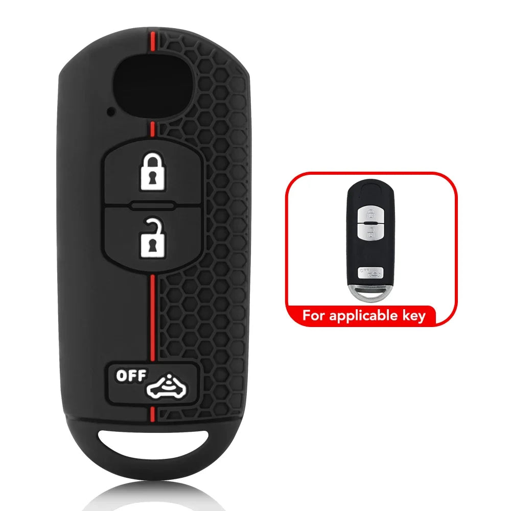 Keychain Silicone Car Key Cover Key Case for Mazda