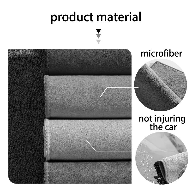 1Pcs Car High-end Microfiber Towel Car Wash Towel Detailing Cleaning Cloth For Dodge Ram 3500 4000 1500 2500 4500 Challenger