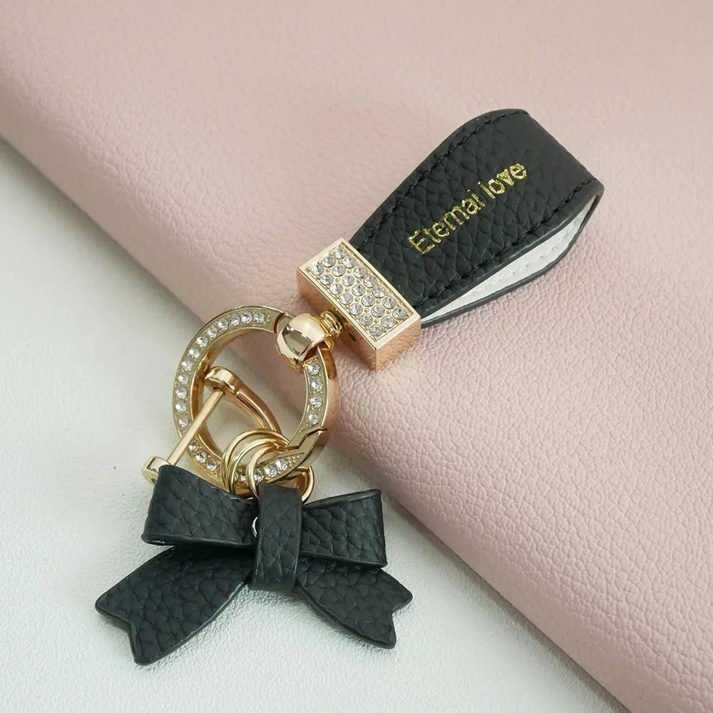Key Holder Luxury Genuine Leather Keychain Matte Buckle Keys