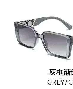 Square Sunglasses Women Fashion Letter Outdoor