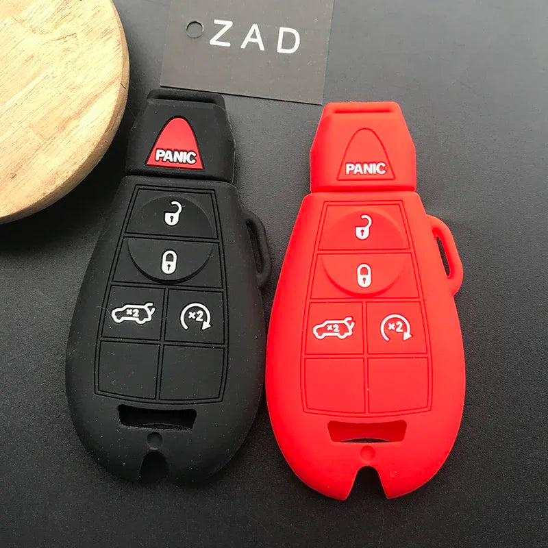 ZAD Silicone Car Key Cover Case for Jeep Grand Cherokee