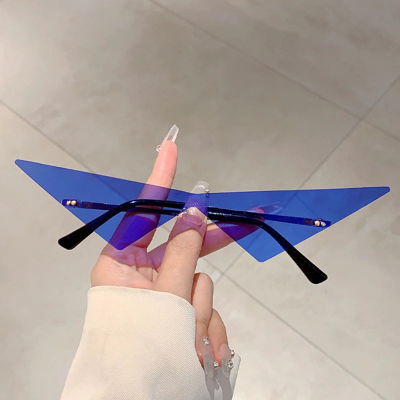 KAMMPT Rimless Triangle Sunglasses
