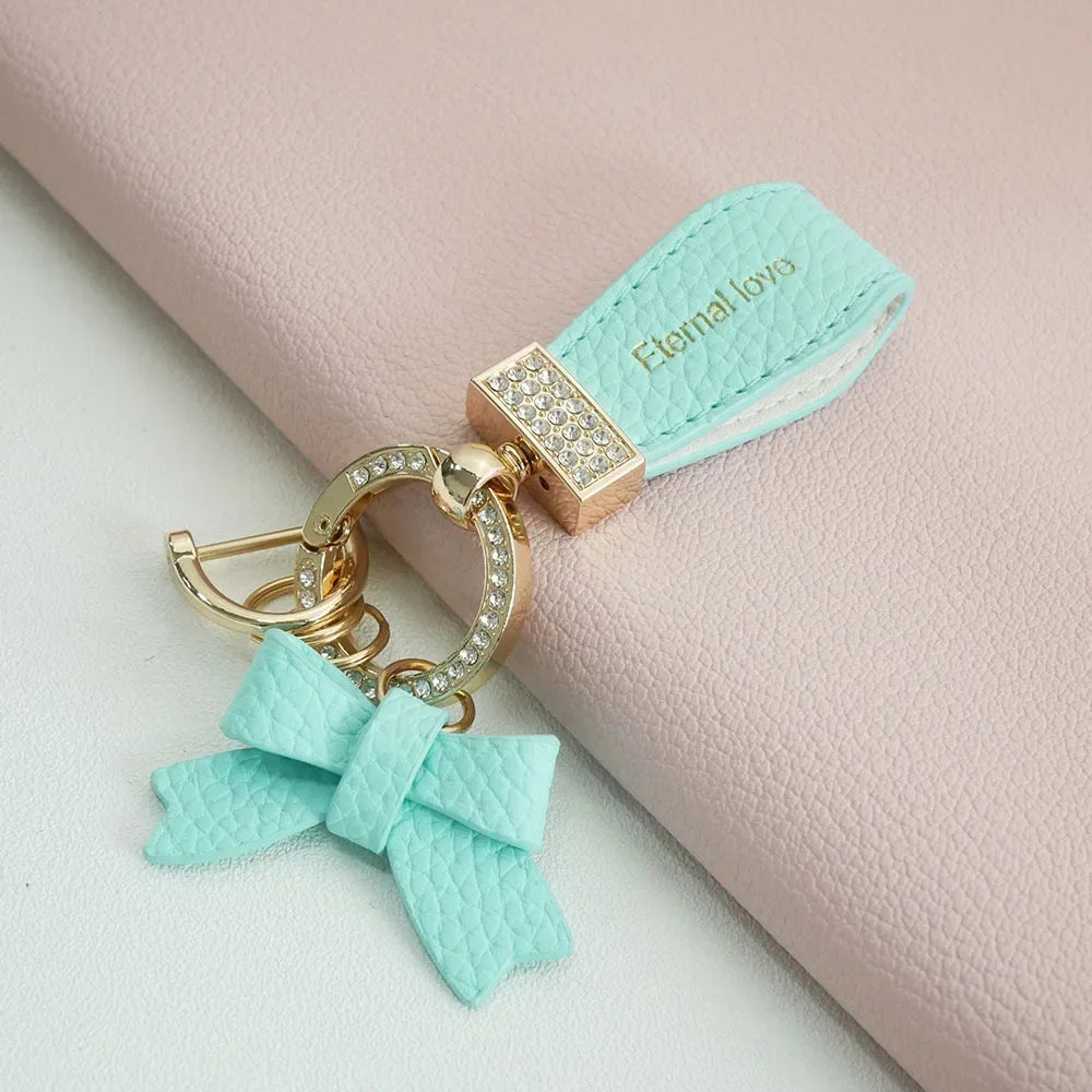 Key Holder Luxury Genuine Leather Keychain Matte Buckle Keys
