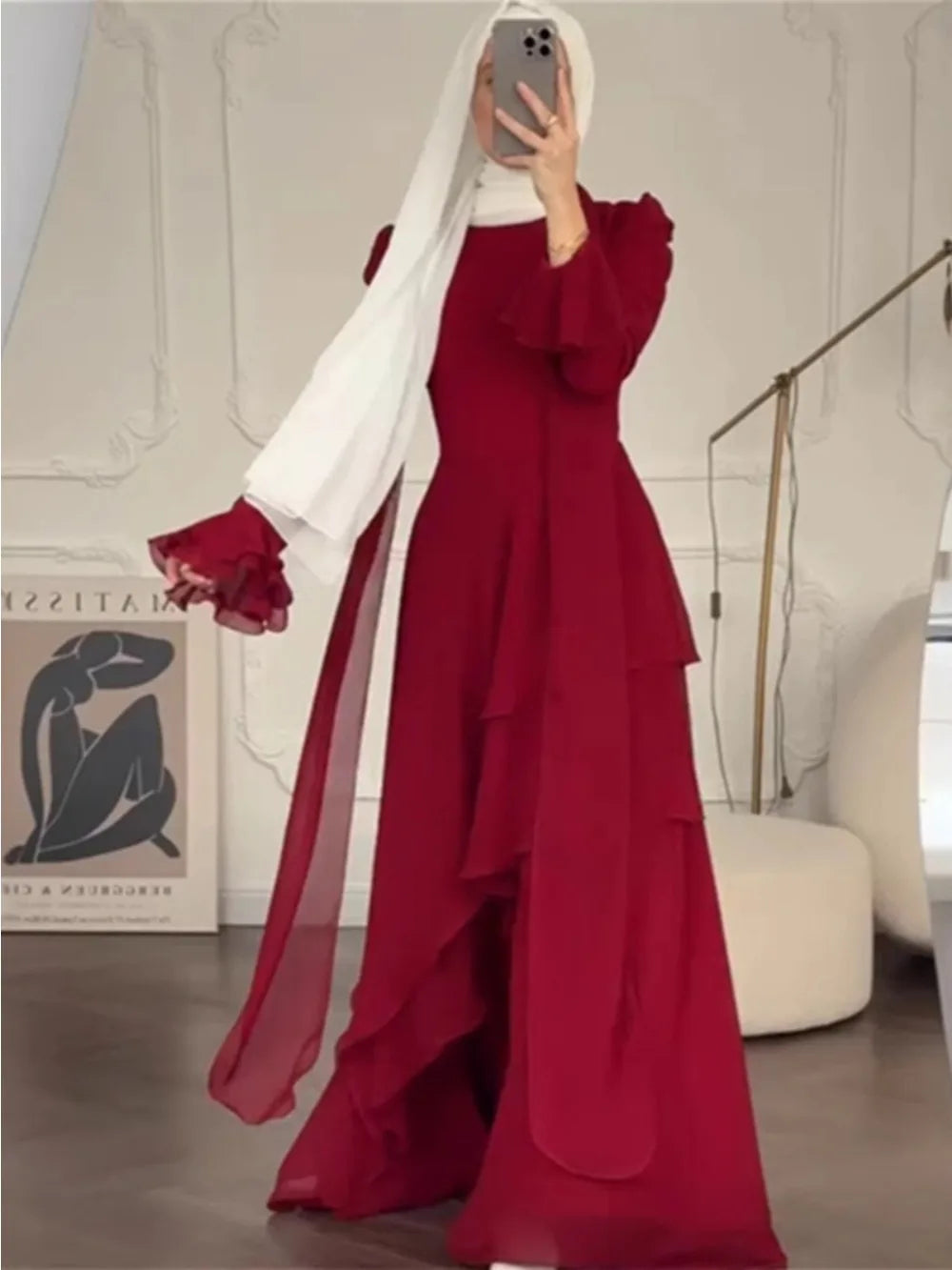 Women Muslim Abaya Ramadan Long Dresses Dubai Abayas Kaftan