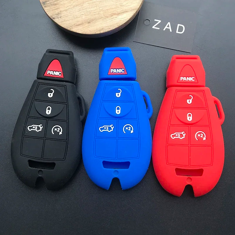 ZAD Silicone Car Key Cover Case for Jeep Grand Cherokee