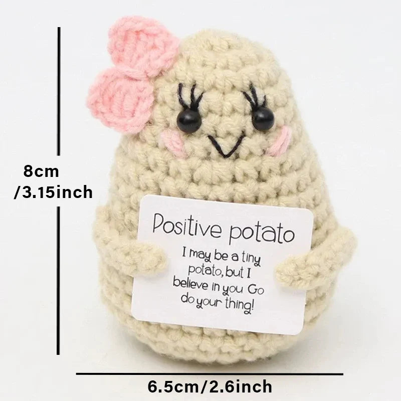 Handmade Mini Doll Funny Wool Gift for Friends or Lover Emotional Support Plant