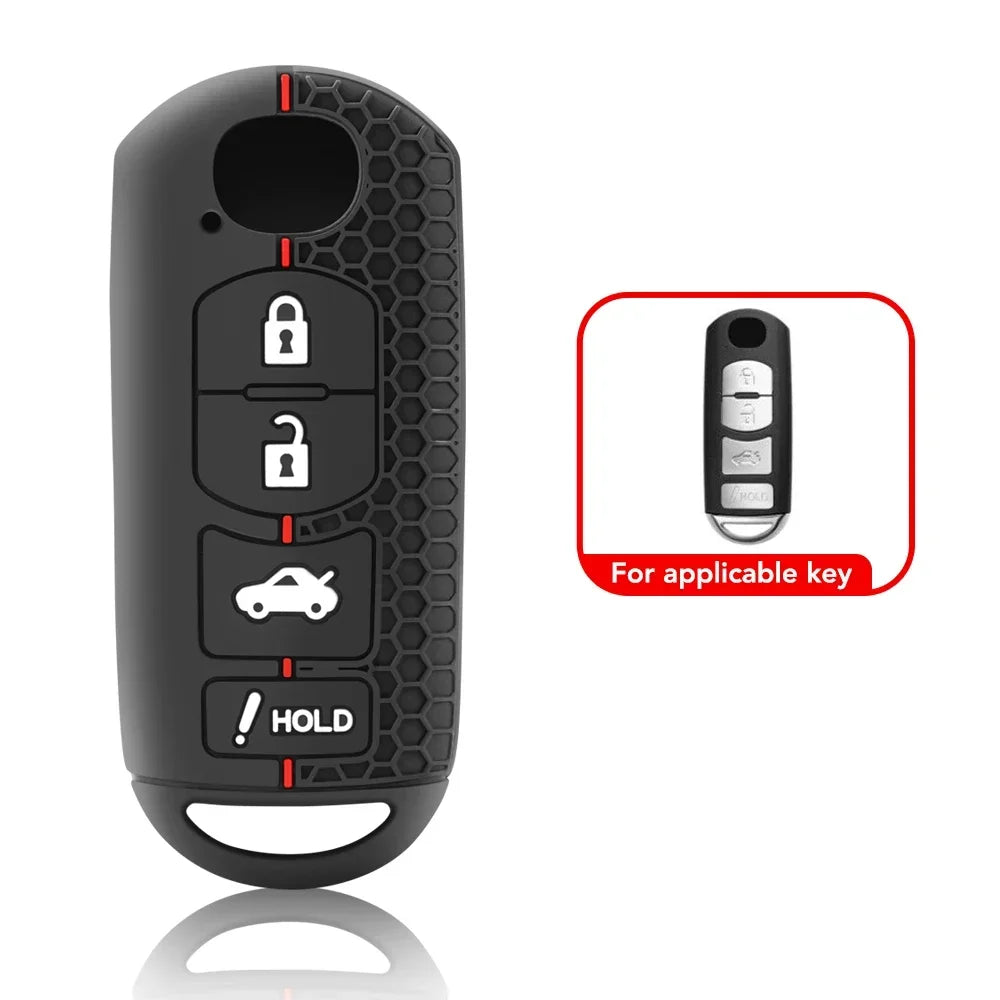 Keychain Silicone Car Key Cover Key Case for Mazda