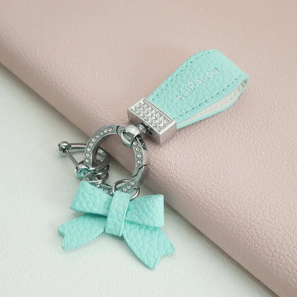 Key Holder Luxury Genuine Leather Keychain Matte Buckle Keys