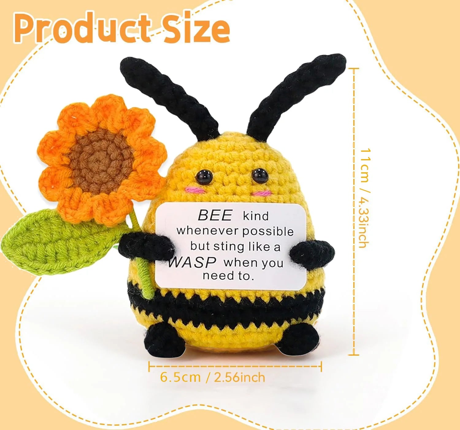 Handmade Mini Doll Funny Wool Gift for Friends or Lover Emotional Support Plant