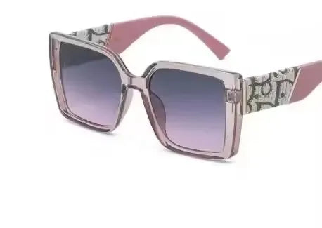Square Sunglasses Women Fashion Letter Outdoor