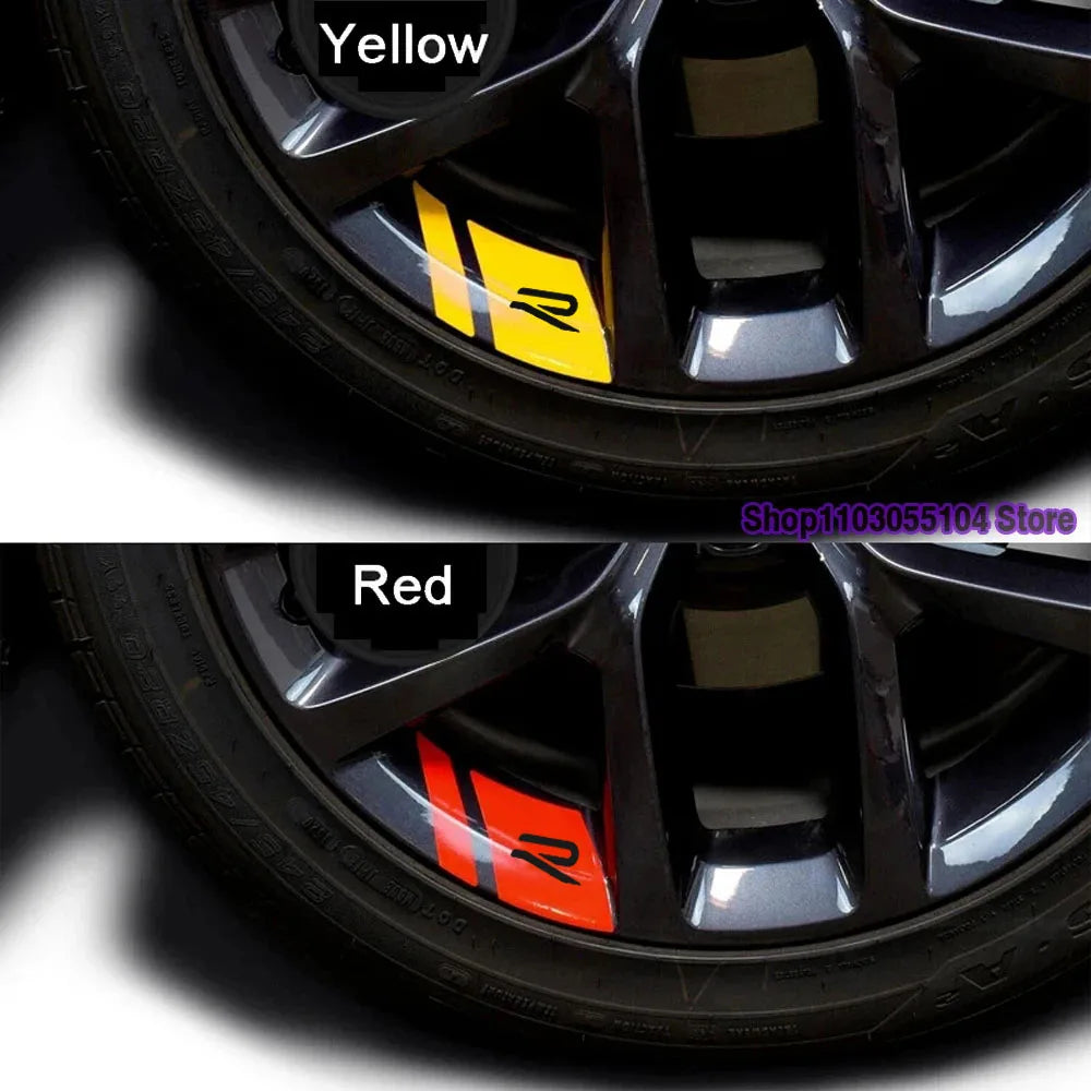 6pcs Reflective Car Wheel Rim Sticker for Volkswagen
