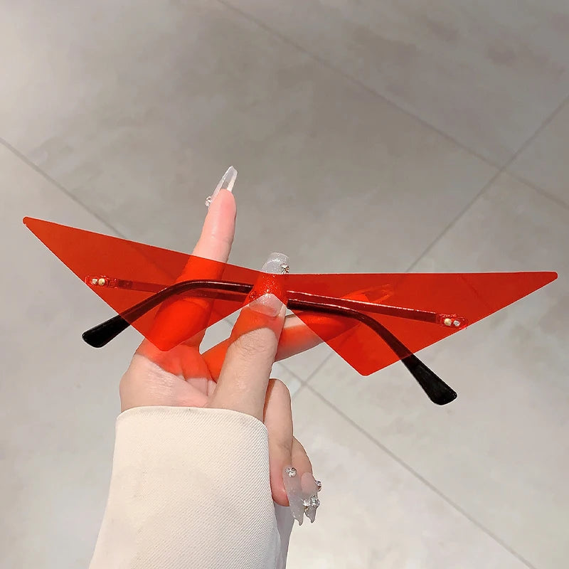 KAMMPT Rimless Triangle Sunglasses