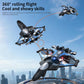 Airplane 2.4G WIFI RC Fighter Stunt Tumbling Helicopter with LED Colored Lights Airplane