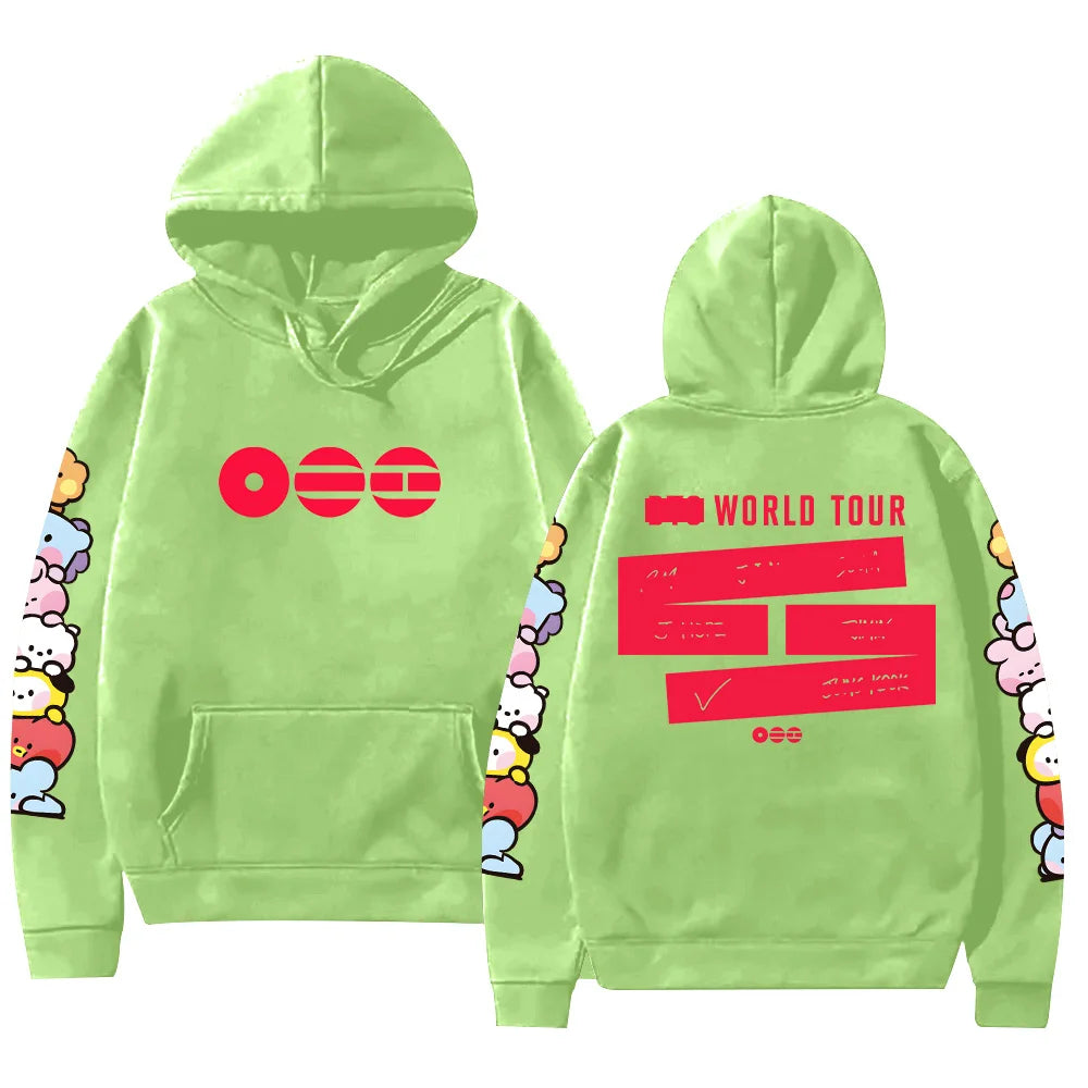 A-Arirang Album Tour Graphic Print Hoodies Pop Fans Gifts