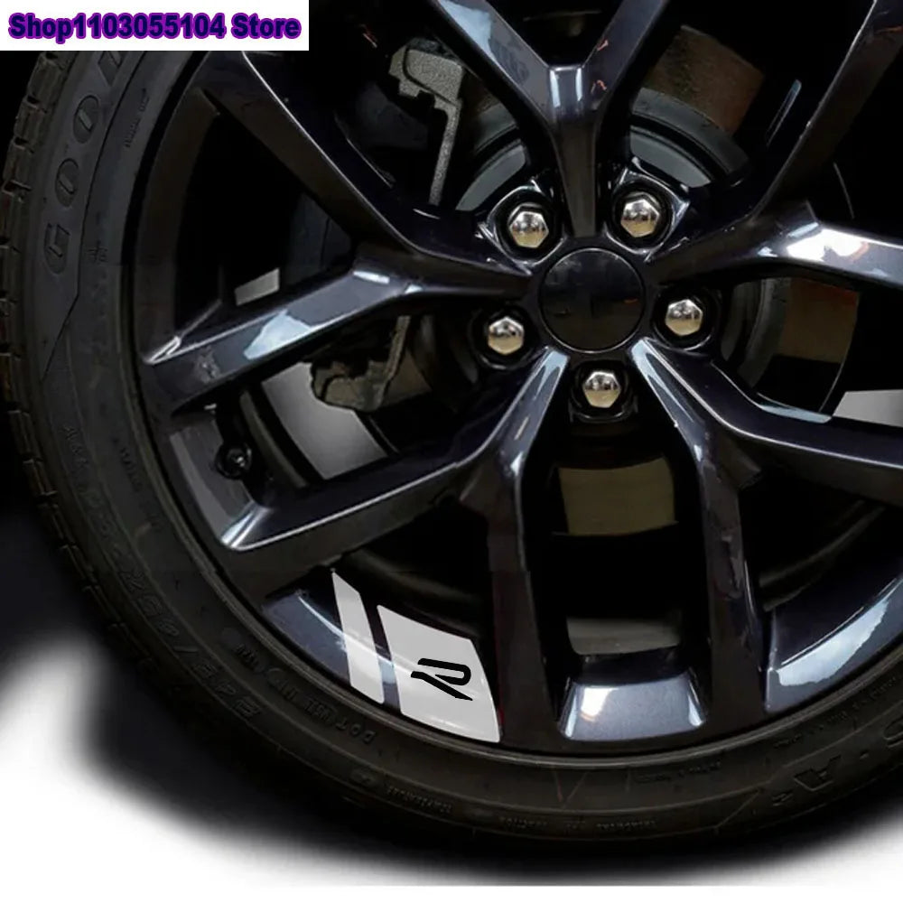 6pcs Reflective Car Wheel Rim Sticker for Volkswagen