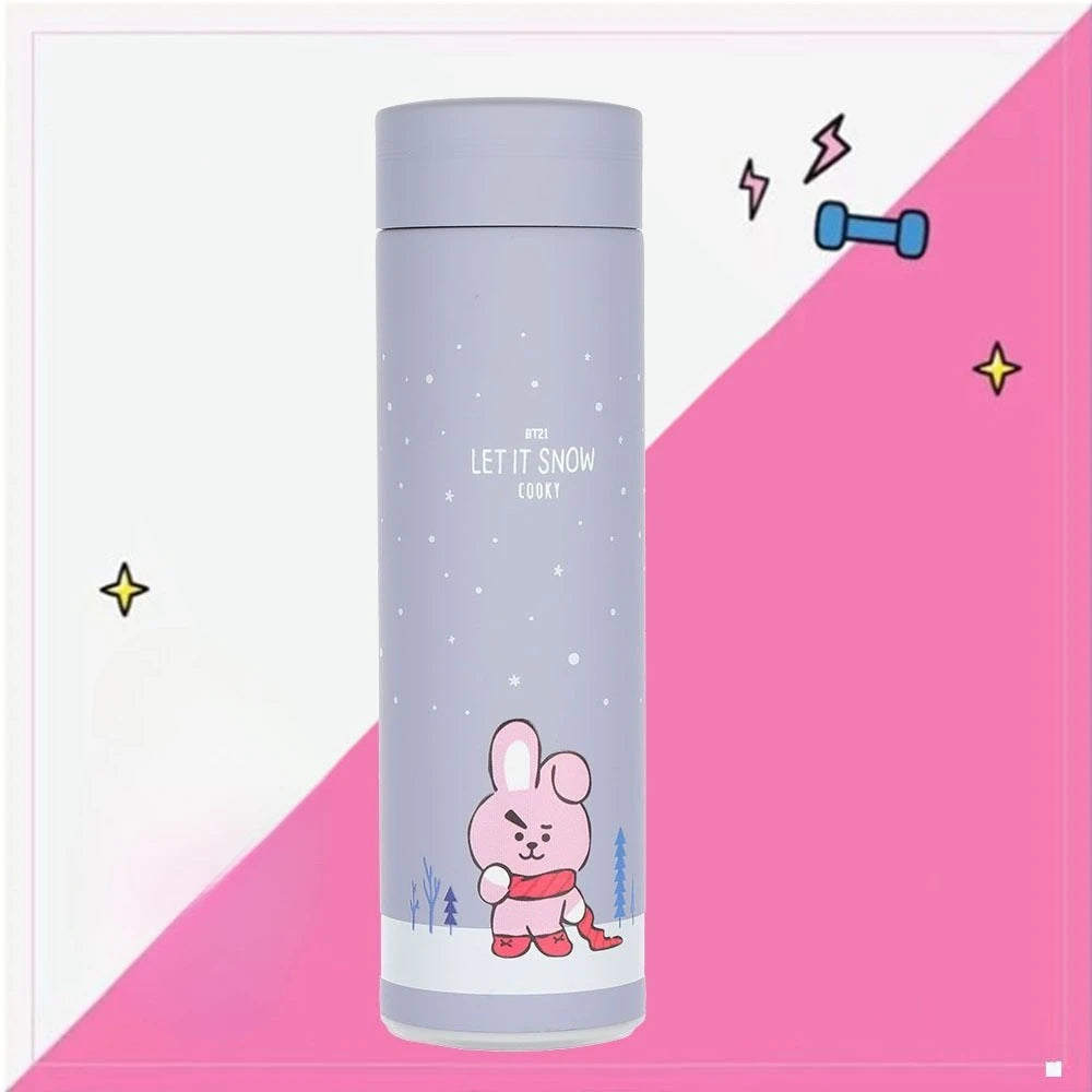 New BT21 Jimmy Cooky Mang High Color Value Student Cartoons Steels Bottles