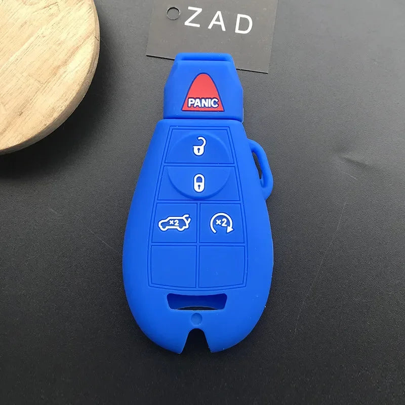 ZAD Silicone Car Key Cover Case for Jeep Grand Cherokee