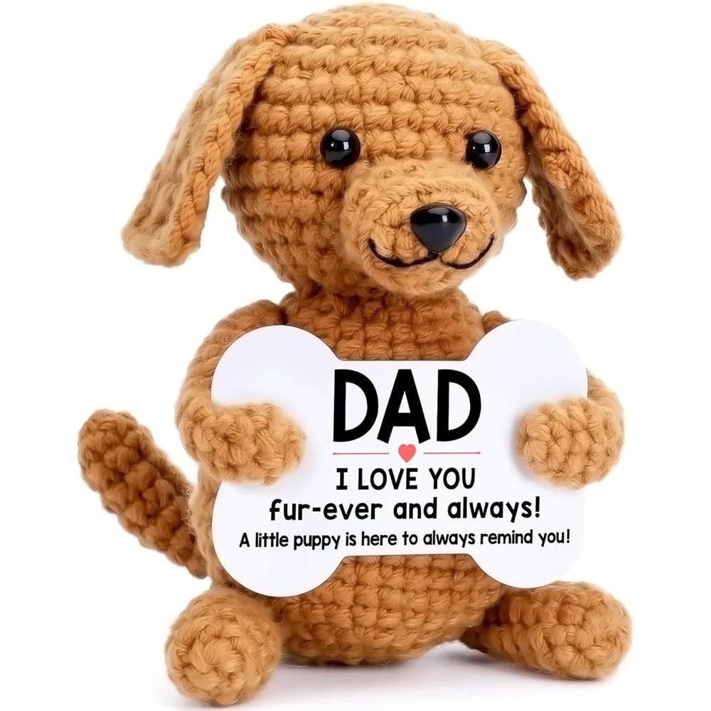 New Handmade Crochet Doll for Mom Dad Knitted Collectible Gift